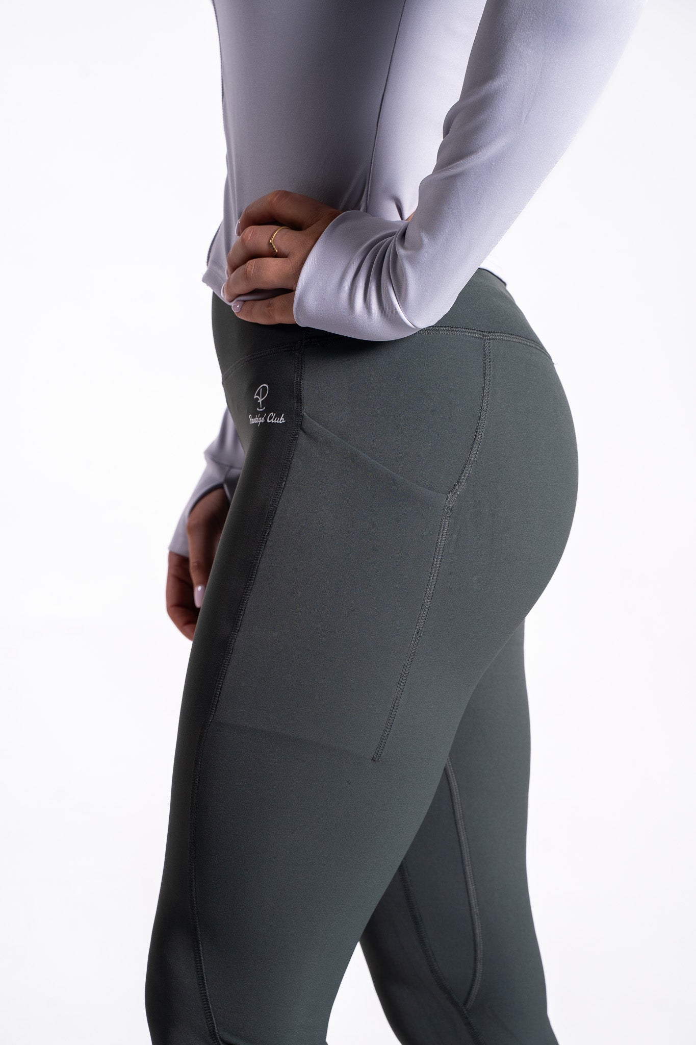 Khaki Green Leggings